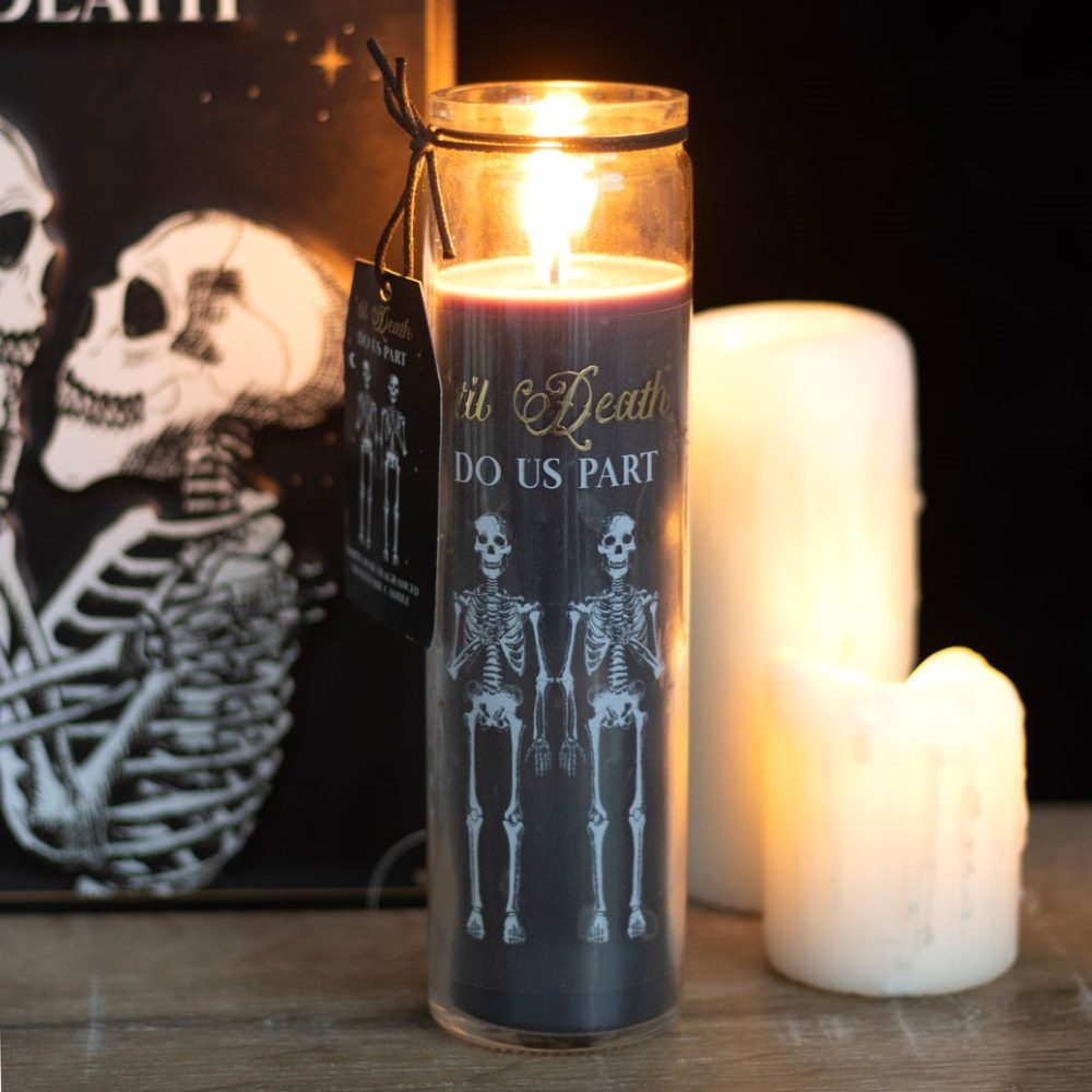 Something Different - Til Death Do Us Part Amber Noir Tube Candle Bougie Parfumée - Noir